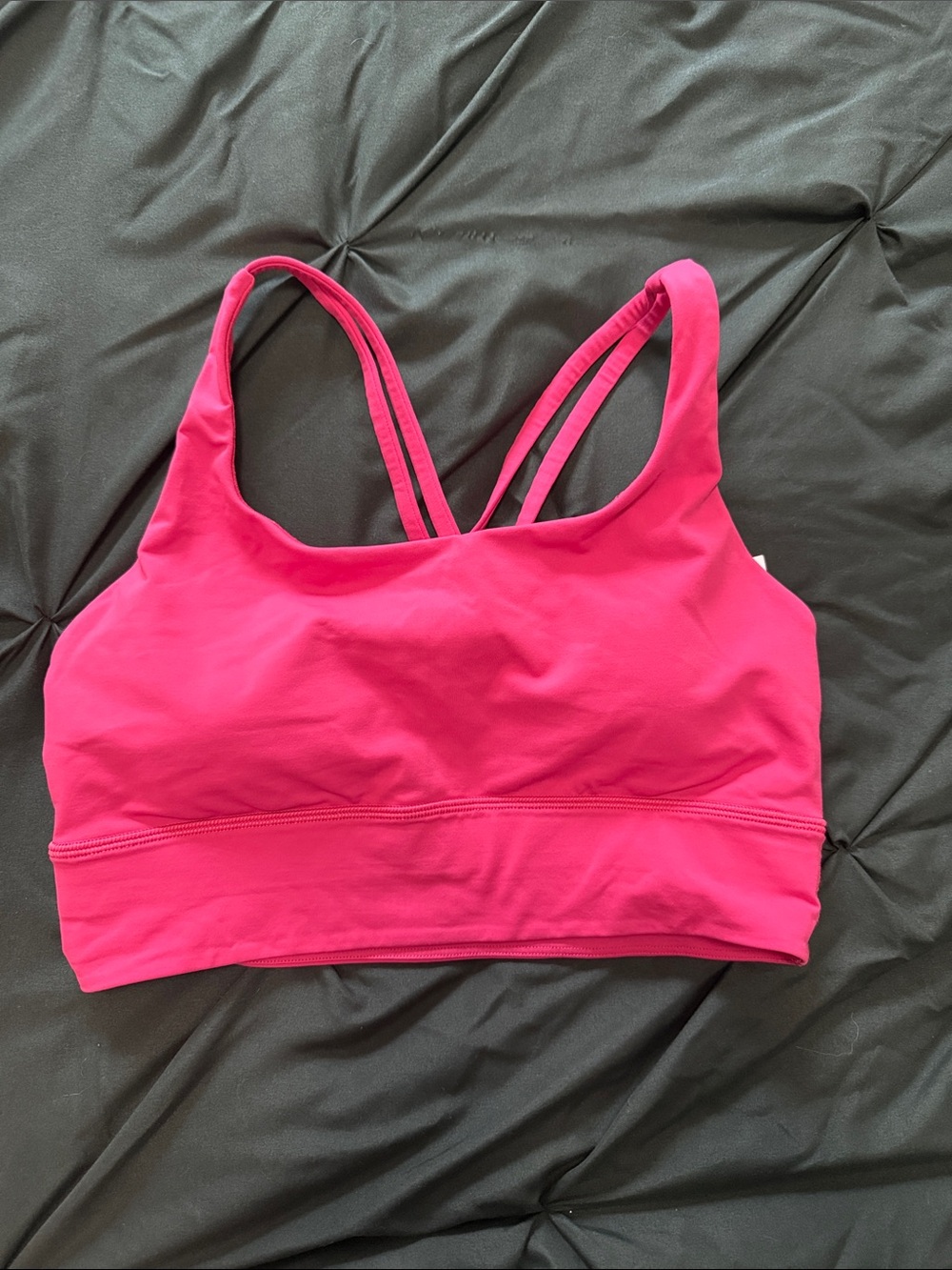 Hot Pink Long Lined Energy Sports Bra - lululemon